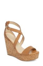 Women's Jimmy Choo 'portia' Platform Wedge Us / 34eu - Beige