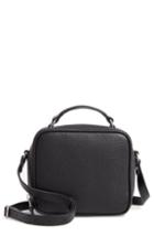 Treasure & Bond Ryan Leather Top Handle Crossbody Bag - Black