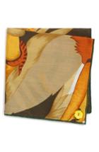 Men's Armstrong & Wilson Orange Rose Cotton Pocket Square, Size - Orange