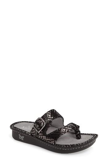 Women's Alegria Valentina Sandal -9.5us / 39eu - Metallic