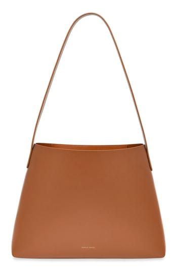 Mansur Gavriel Small Leather Hobo - Brown