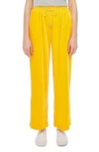 Women's Topshop Boutique Velvet Pants Us (fits Like 0) X - Yellow