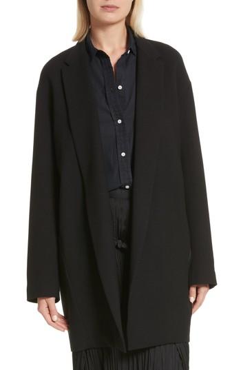 Women's Vince Open Front Blazer Coat - Black