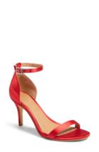 Women's Halogen Audrey Ankle Strap Sandal .5 M - Red