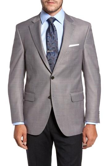 Men's Peter Millar Classic Fit Houndstooth Wool Sport Coat R - Blue