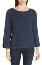 Women's Eileen Fisher Bell Sleeve Sweater, Size - Blue