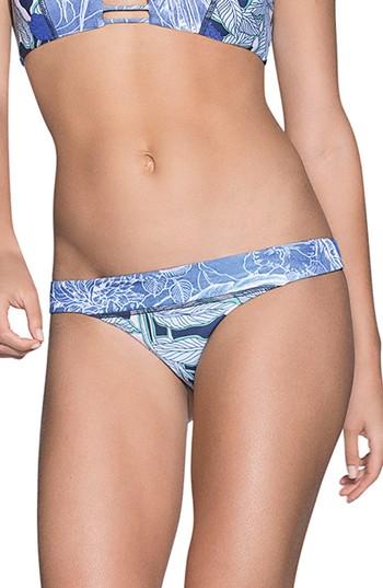 Women's Maaji Gorgona Forest Signature Cut Reversible Bikini Bottoms - Blue