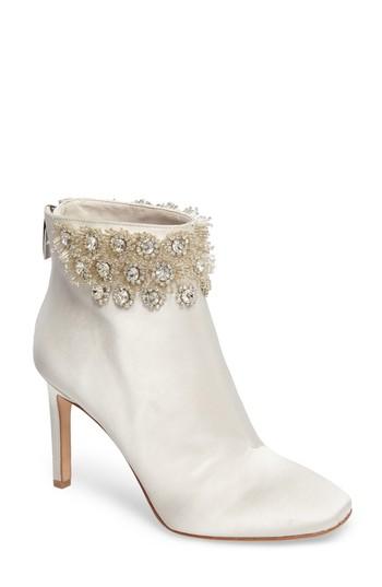 Women's Imagine Vince Camuto Lura Crystal Flower Bootie .5 M - Black