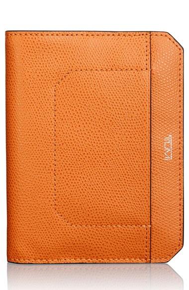 Tumi Leather Passport Cover - Orange