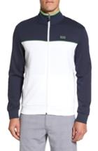 Men's Boss Green Skaz Full Zip Fleece Jacket, Size - Black