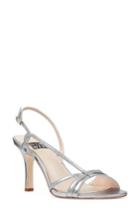 Women's Nine West Accolia Asymmetrical Strappy Sandal .5 M - Metallic