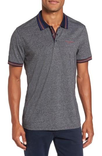 Men's Ted Baker London Fore Mouline Golf Polo (l) - Black