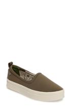 Women's Sakroots Saz Slip-on Sneaker M - Green