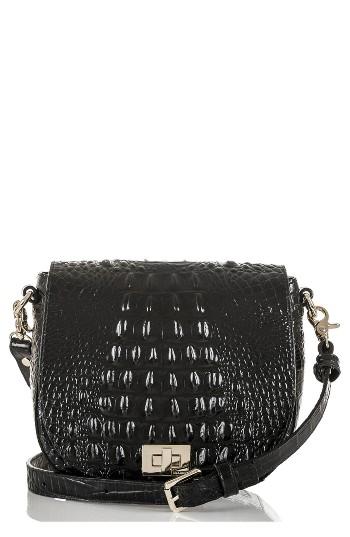 Brahmin Mini Sonny Leather Crossbody Bag - Black