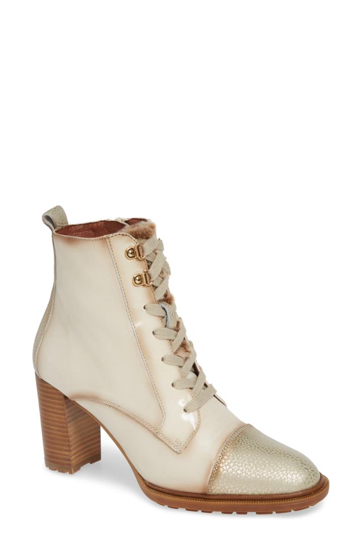 Women's Hispanitas Poppi Cap Toe Bootie Us / 37.5eu - White