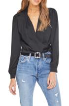 Women's Astr The Label Janice Crossover Front Top - Black