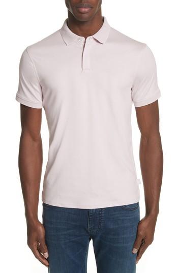 Men's Emporio Armani Slim Fit Polo - Pink