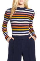 Women's Halogen X Atlantic-pacific Shimmer Stripe Sweater - Blue