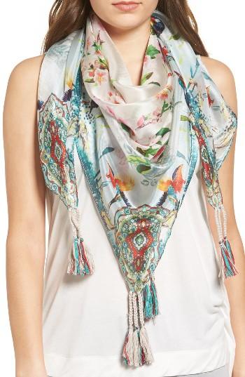 Women's Johnny Was Frica Square Silk Scarf