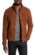 Men's Peter Millar Collection Suede Blouson Jacket, Size - Brown