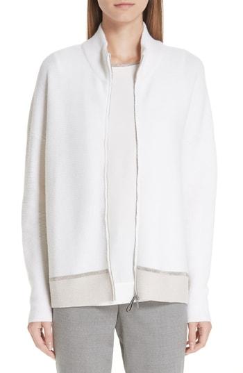 Women's Fabiana Filippi Bicolor Beaded Cardigan Us / 42 It - Beige