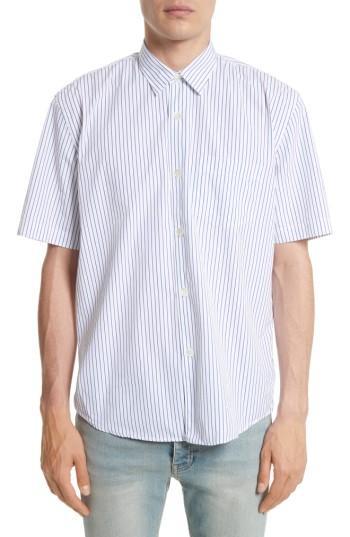 Men's Our Legacy Stripe Short Sleeve Sport Shirt