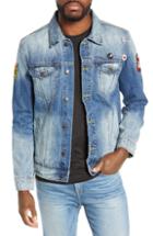 Men's Dragonfly Clothing Psychedelic Denim Jacket