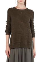 Women's Akris Punto Tropical Leaf Knit Pullover - Green