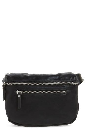 Chelsea28 Cara Faux Leather Belt Bag - Black