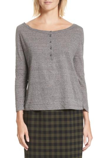Women's A.l.c. Willow Henley Tee - Grey