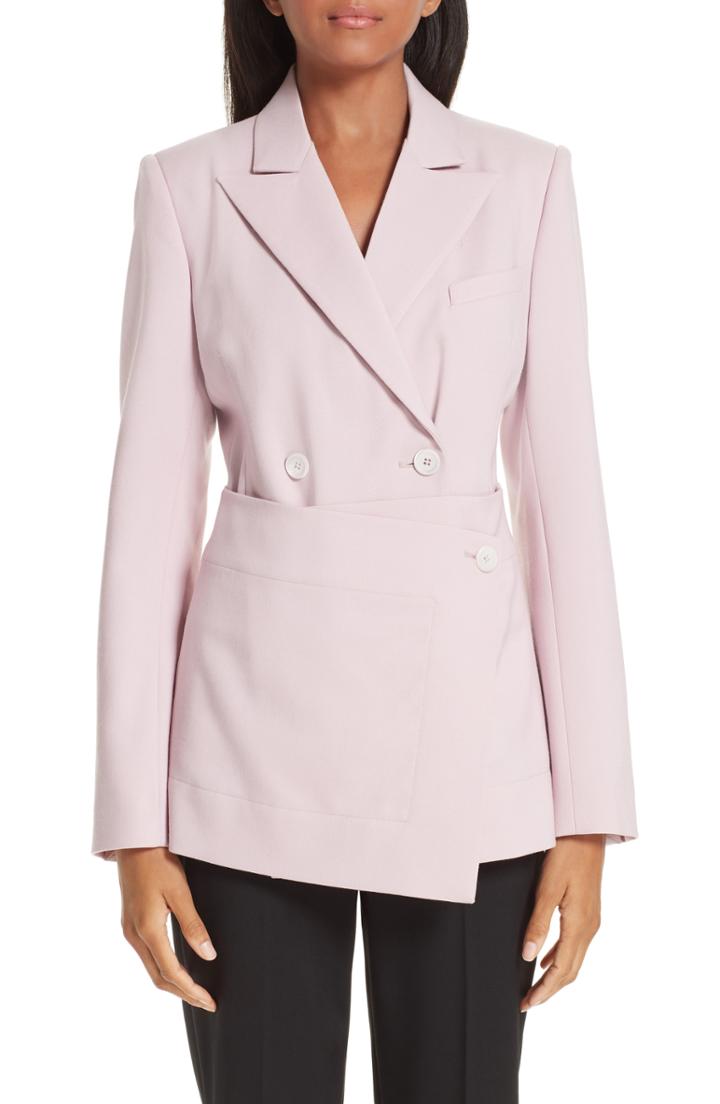 Women's Sies Marjan Tommie Wrap Front Wool Canvas Blazer