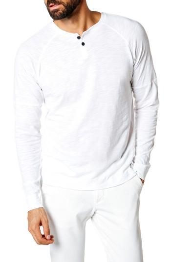 Men's Good Man Brand Athletic Slim Fit Henley - White