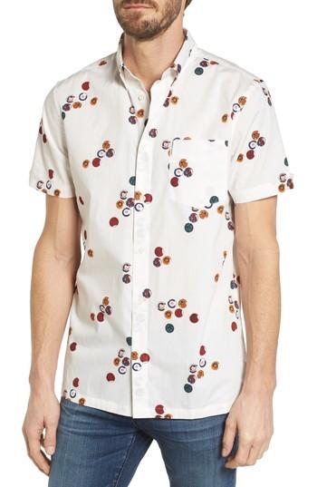 Men's Ben Sherman Aquarius Archive Woven Shirt - White