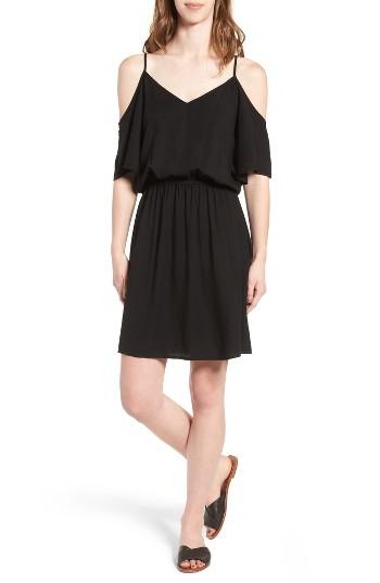 Women's Splendid Cold Shoulder Dress - Black