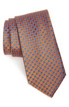 Men's Nordstrom Men's Shop Circle & Dot Silk Tie, Size - Orange