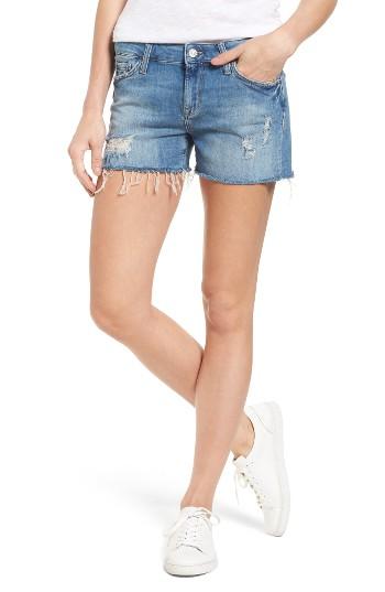 Women's Mavi Jeans Emily Ripped Cutoff Denim Shorts - Blue