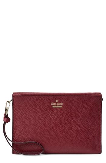 Women's Kate Spade New York Jackson Street - Marlow Leather Wristlet - Red