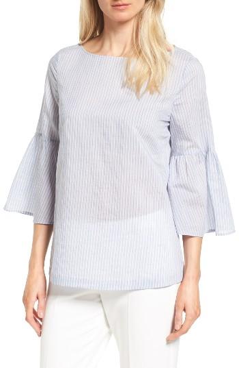 Women's Nordstrom Collection Bell Sleeve Tie Back Top