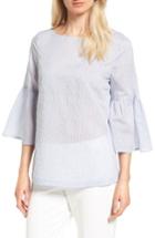 Women's Nordstrom Collection Bell Sleeve Tie Back Top