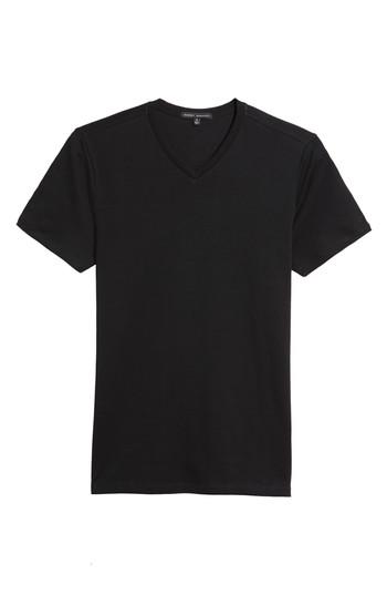 Men's Robert Barakett Georgia Regular Fit V-neck T-shirt, Size - Black