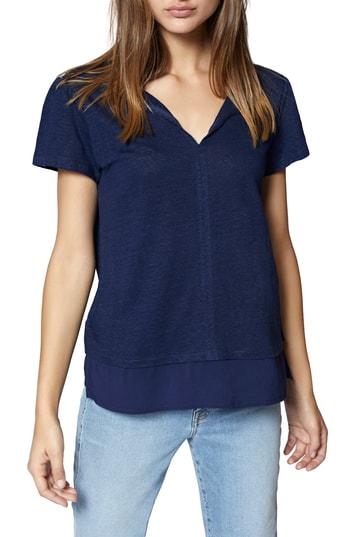 Women's Sanctuary Uptown Linen Tee - Blue