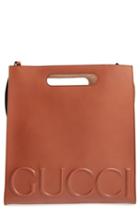 Men's Gucci Embossed Calf Leather Tote -
