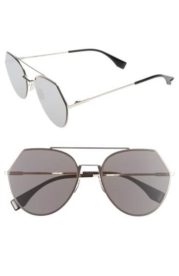 Women's Fendi Eyeline 55mm Sunglasses - Light Gold