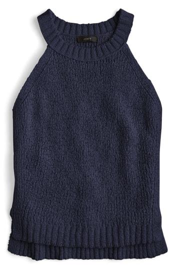 Women's J.crew Point Sur Tank Sweater - Blue
