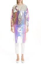 Women's Mansur Gavriel Translucent Iridescent Trench Coat Us / 36 It - White