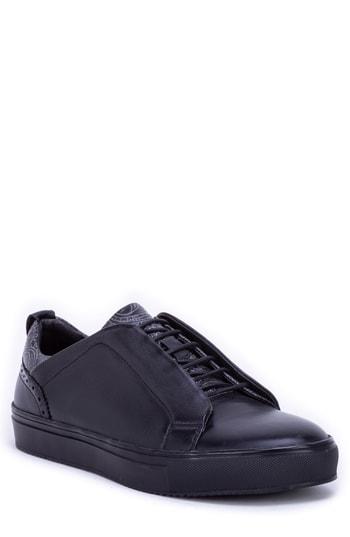 Men's Robert Graham Sharpe Textured Sneaker M - Black