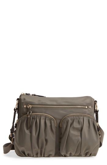 Mz Wallace 'paige' Bedford Nylon Crossbody Bag - Green