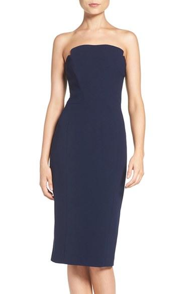 Women's Jill Jill Stuart Strapless Midi Dress - Black