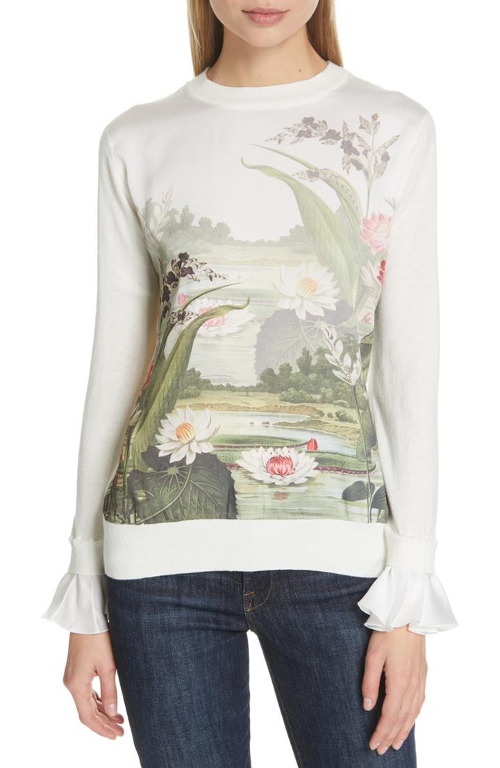 Women's Ted Baker London Linzay Wonderland Sweater - Ivory