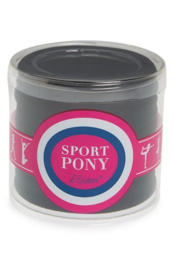 L. Erickson Set Of 5 Sport Ponytail Holders, Size - Black
